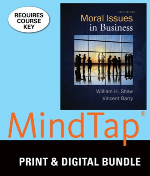 Cover image for book MindTap Philosophy for Shaw/Barry's Moral Issues in Business, 13th Edition, [Instant Access], 1 term (6 months)
