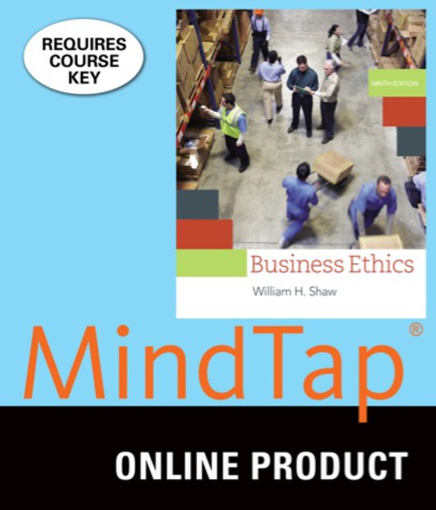 Cover image for book MindTap Philosophy for Shaw's Business Ethics: A Textbook with Cases