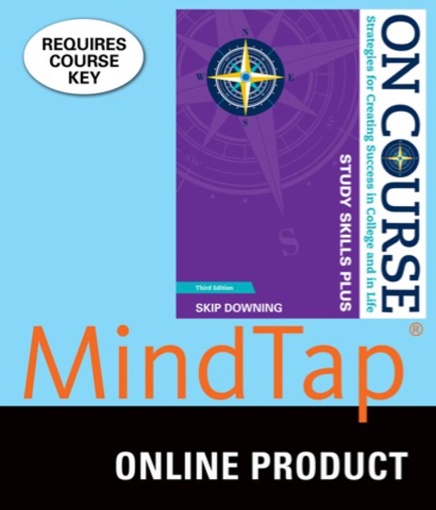 Cover image for book MindTap College Success for Downing's On Course Study Skills Plus