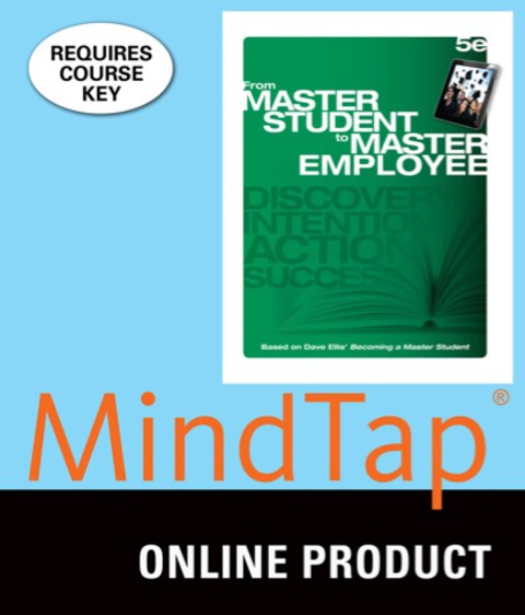 Cover image for book MindTap College Success for Ellis' From Master Student to Master Employee, 5th Edition, [Instant Access], 1 term (6 months)