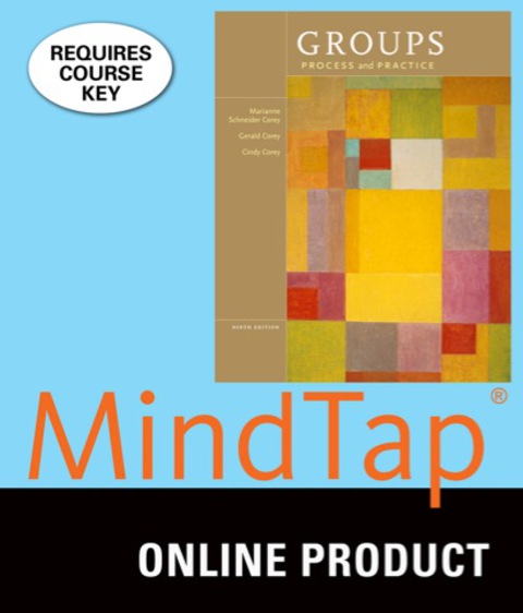 Cover image for book MindTap Counseling for Corey/Corey/Corey's Groups: Process and Practice, 9th Edition, [Instant Access], 1 term (6 months)