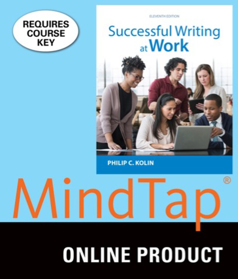 Cover image for book MindTap English for Kolin's Successful Writing at Work