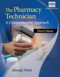 pharmacy technician comprehensive approach cengage edition mindtap 3rd isbn 1st moini copyright published jahangir