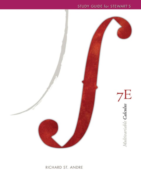 Cover image for book Study Guide for Stewart's Multivariable Variable Calculus, 7th