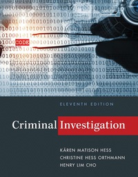 Cover image: Criminal Investigation 11th edition 9781305999770