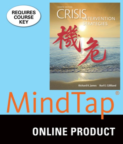 Online Resource MindTap Counseling for James/Gilliland's Crisis Intervention Strategies; $118.75