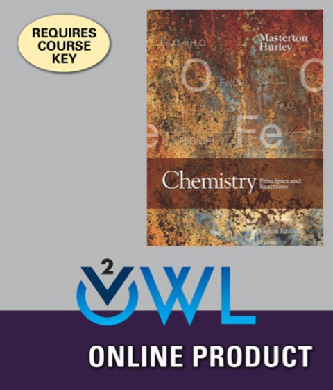 Cover image for book OWLv2 with Student Solutions Manual eBook for Masterton/Hurley's Chemistry: Principles and Reactions, 8th Edition, [Instant Access], 4 terms (24 months)