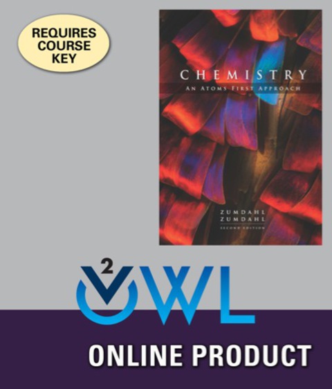 Cover image for book OWLv2 with Student Solutions Manual for Zumdahl/Zumdahl's Chemistry: An Atoms First Approach, 2nd Edition, [Instant Access], 4 terms (24 months)