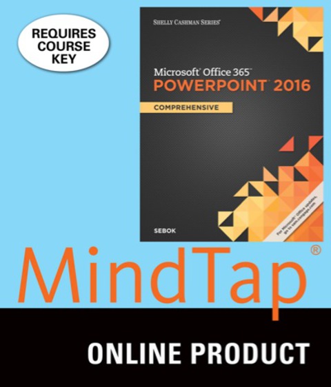 Cover image for book MindTap Computing for Sebok's Shelly Cashman Series Microsoft Office 365 & PowerPoint 2016: Comprehensive, 1st Edition, [Instant Access], 1 term (6 months)