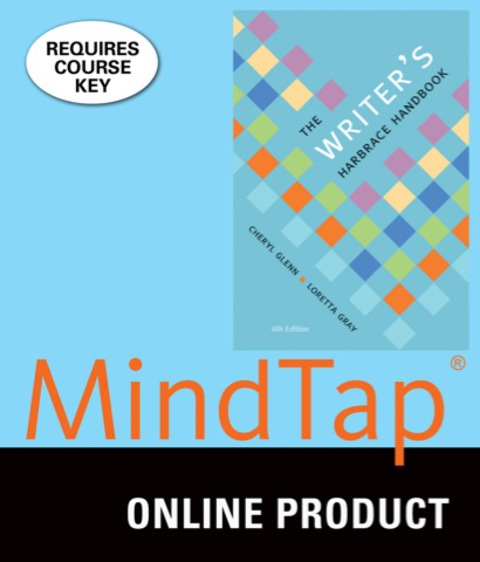 Cover image for book MindTap English for Glenn/Gray's The Writer's Harbrace Handbook, 6th Edition, [Instant Access], 1 term (6 months)