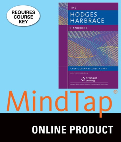 Cover image for book MindTap English for Glenn/Gray's The Hodges Harbrace Handbook, 19th Edition, [Instant Access], 1 term (6 months)