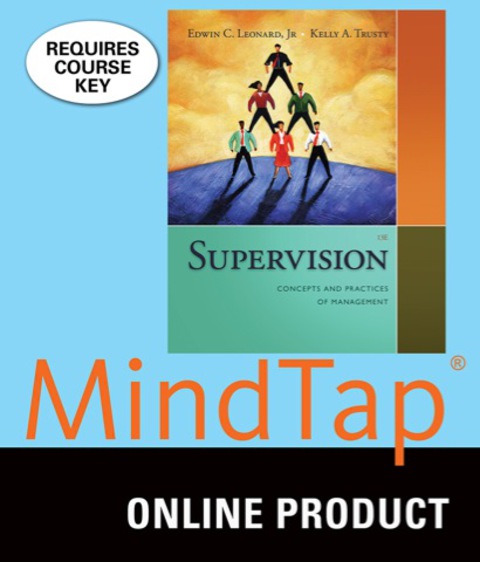 Cover image for book MindTap Management for Leonard/Trusty's Supervision: Concepts and Practices of Management