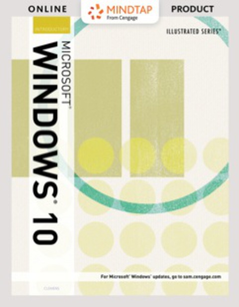 Cover image for book MindTap Computing for Clemens' Illustrated Microsoft Windows 10: Intermediate, 1st Edition, [Instant Access], 1 term (6 months)
