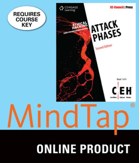 Cover image for book MindTap Information Security for EC-Council's Ethical Hacking and Countermeasures: Attack Phases
