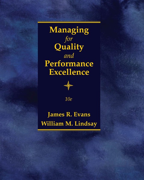 Cover image for book Managing for Quality and Performance Excellence