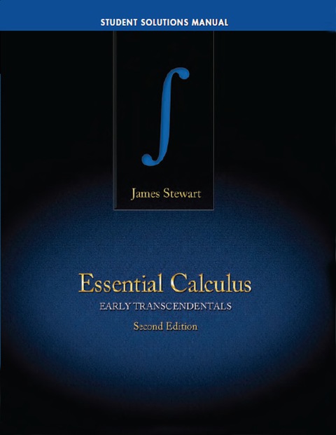 Cover image for book Student Solutions Manual for Stewart's Essential Calculus: Early Transcendentals