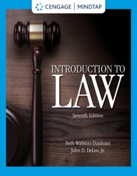 Cover image for book MindTap for Walston-Dunham's Introduction to Law