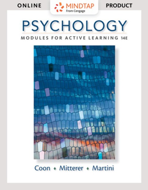 Cover image for book MindTap Psychology for Coon/Mitterer/Martini's Psychology: Modules for Active Learning