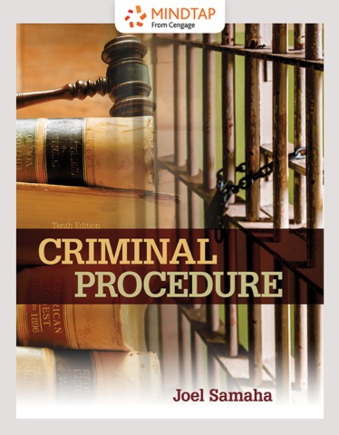 Cover image for book MindTap Criminal Justice for Samaha's Criminal Procedure