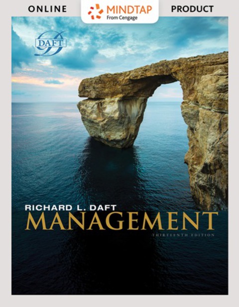 Cover image for book MindTap Management for Daft's Management, 13th Edition, 1 term (6 months)