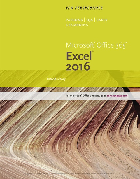 Cover image for book New Perspectives Microsoft® Office 365 & Excel 2016: Introductory