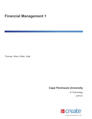 Financial Management 1 (Cput)