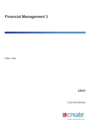 Financial Management 3 (Cput)