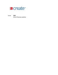 MBA CRAFTING AND EXECUTING STRATEGY (UNISA SBL CUSTOM EBOOK)