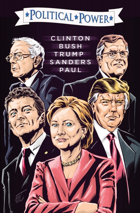 Cover image for book Political Power: Election 2016: Clinton, Bush, Trump, Sanders, & Paul