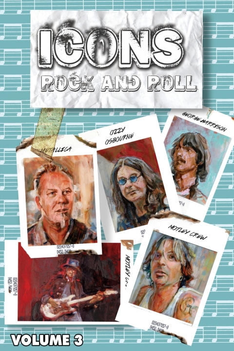 Cover image for book Oribit: Icons of Rock and Roll #3: Metallica, Motley Crüe, Ozzy, & George Harrison