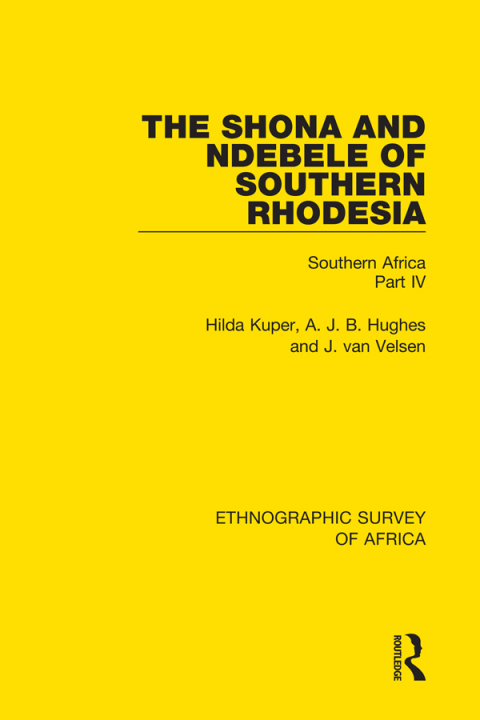 The Shona and Ndebele of Southern Rhodesia 