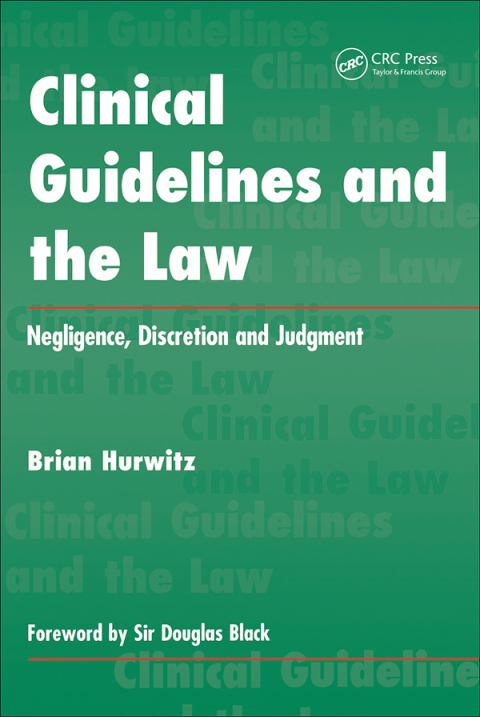 Cover image for book Clinical Guidelines and the Law