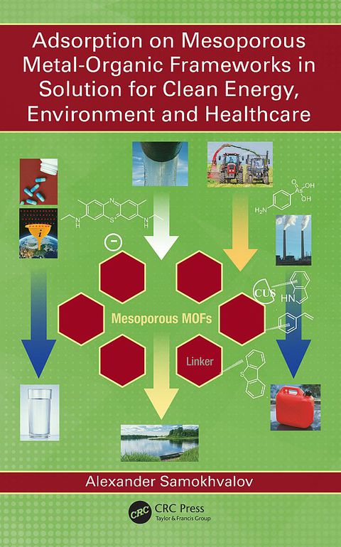 Cover image for book Adsorption on Mesoporous Metal-Organic Frameworks in Solution for Clean Energy, Environment and Healthcare
