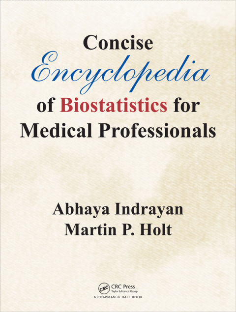Cover image for book Concise Encyclopedia of Biostatistics for Medical Professionals