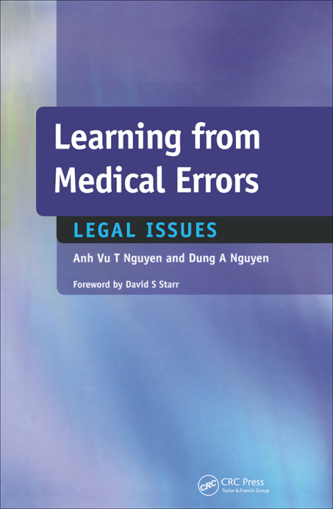 Cover image for book Learning from Medical Errors