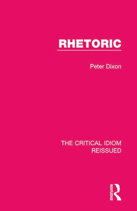 Cover image for book Rhetoric