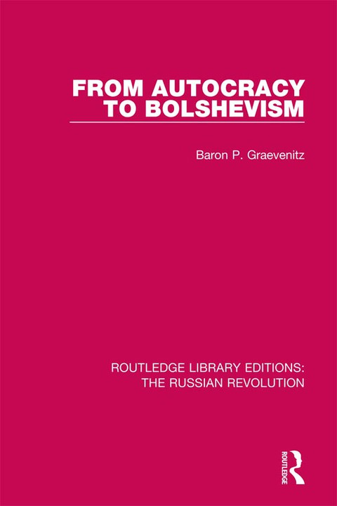 Cover image for book From Autocracy to Bolshevism