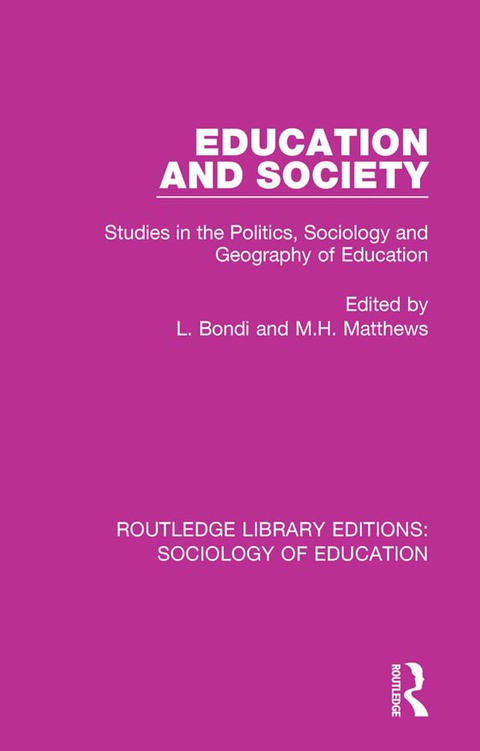 Cover image for book Education and Society