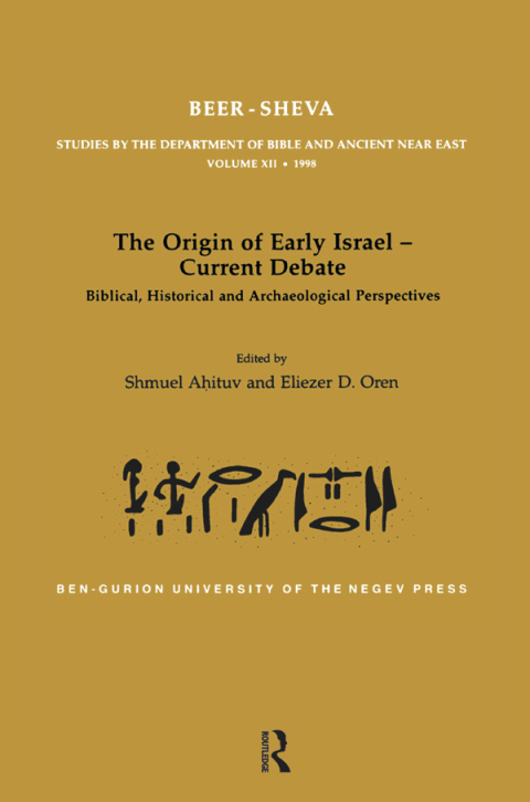 Cover image for book The Origin of Early Israel-Current Debate