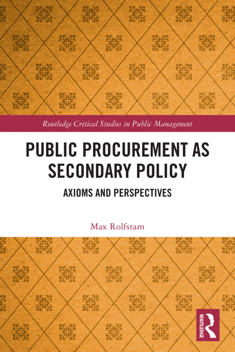 Cover image for book Public Procurement as Secondary Policy