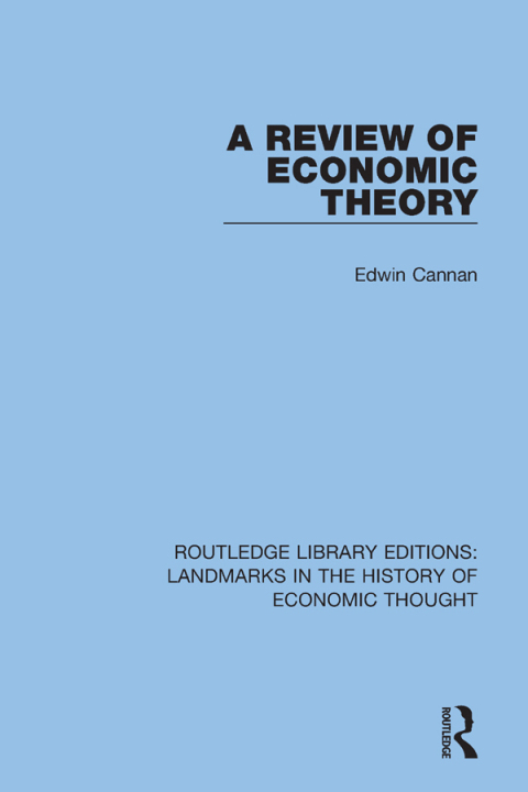 Cover image for book A Review of Economic Theory