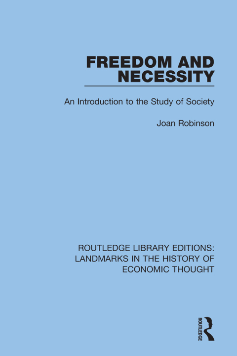 Cover image for book Freedom and Necessity