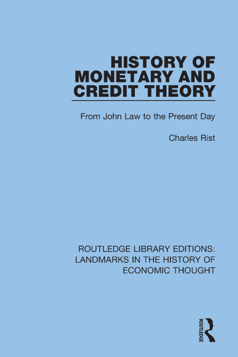 Cover image for book History of Monetary and Credit Theory