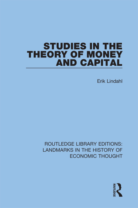 Cover image for book Studies in the Theory of Money and Capital