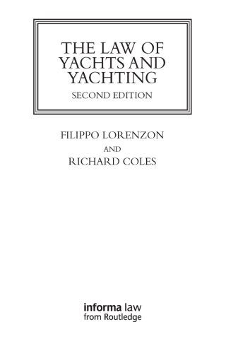 The Law of Yachts & Yachting