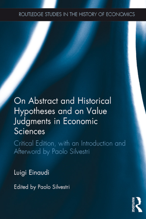 Cover image for book On Abstract and Historical Hypotheses and on Value Judgments in Economic Sciences