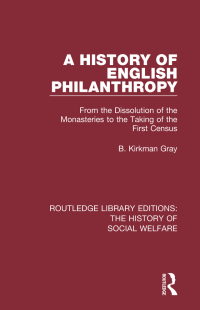 Cover image: A History of English Philanthropy 1st edition 9781138204454