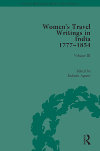 Cover image: Women's Travel Writings in India 1777–1854 1st edition 9781138202788