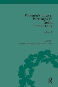 Cover image: Women's Travel Writings in India 1777–1854 1st edition 9781138202771