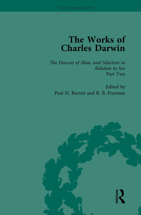 Cover image for book The Works of Charles Darwin: v. 22: Descent of Man, and Selection in Relation to Sex (, with an Essay by T.H. Huxley)